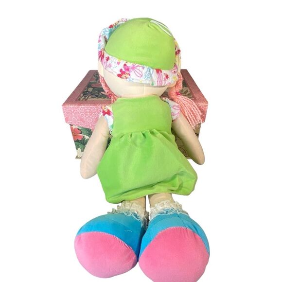 Playmaker Toys Lollipop 20 Inch Soft Plush Doll NWOT with Pink Hair Ages 3 & UP - Picture 3 of 7